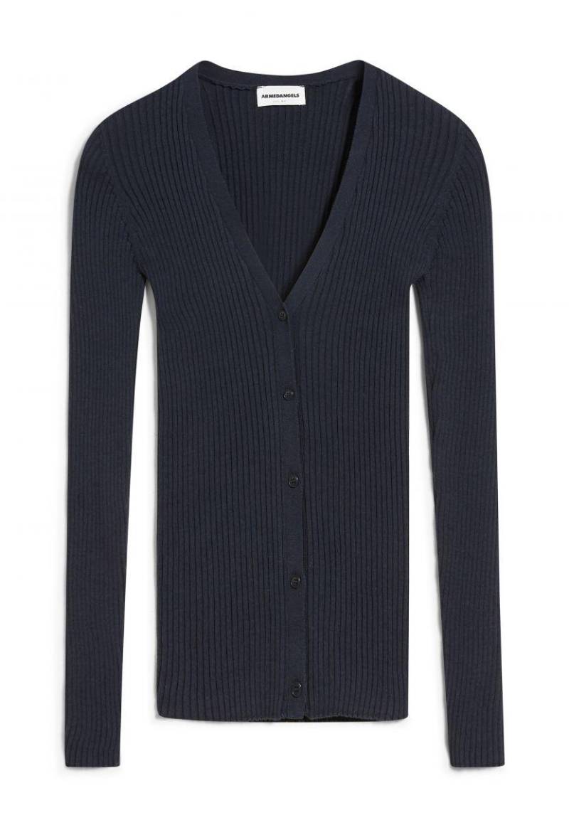 Armedangels - Cardigan aus Bio-Baumwolle - Tinnaa blau - Gr. - M von Armedangels