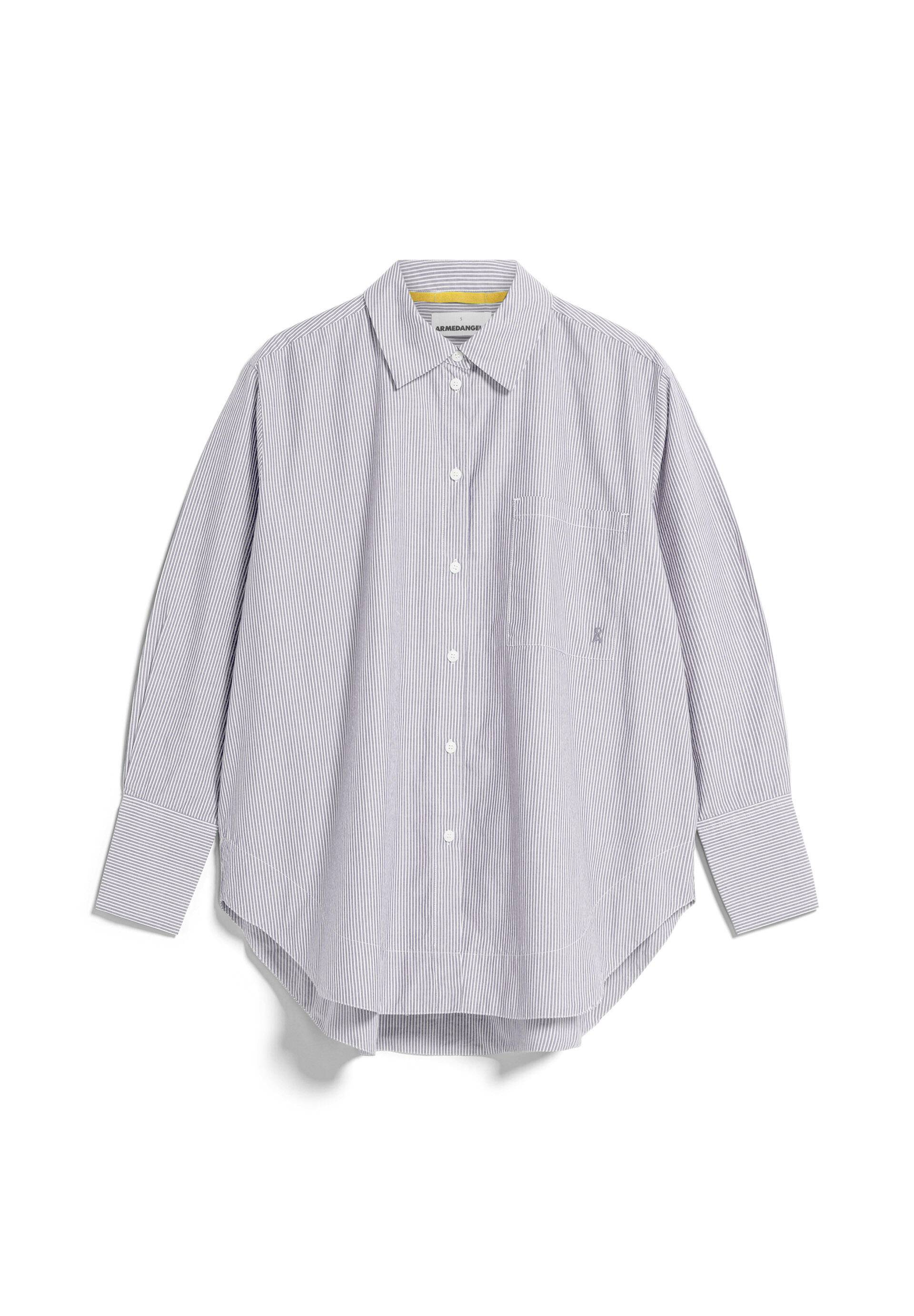 Armedangels - EASSAAL STRIPED lavender light-white - Gr. - L von Armedangels