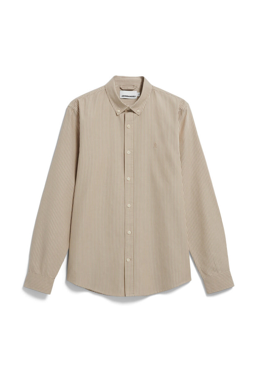 Armedangels - Hemd - Quaasa Stripes braun - Gr. - XL von Armedangels