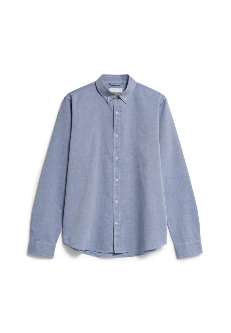 Armedangels - Hemd Regular Fit - Quaasa blau - Gr. - XXL von Armedangels