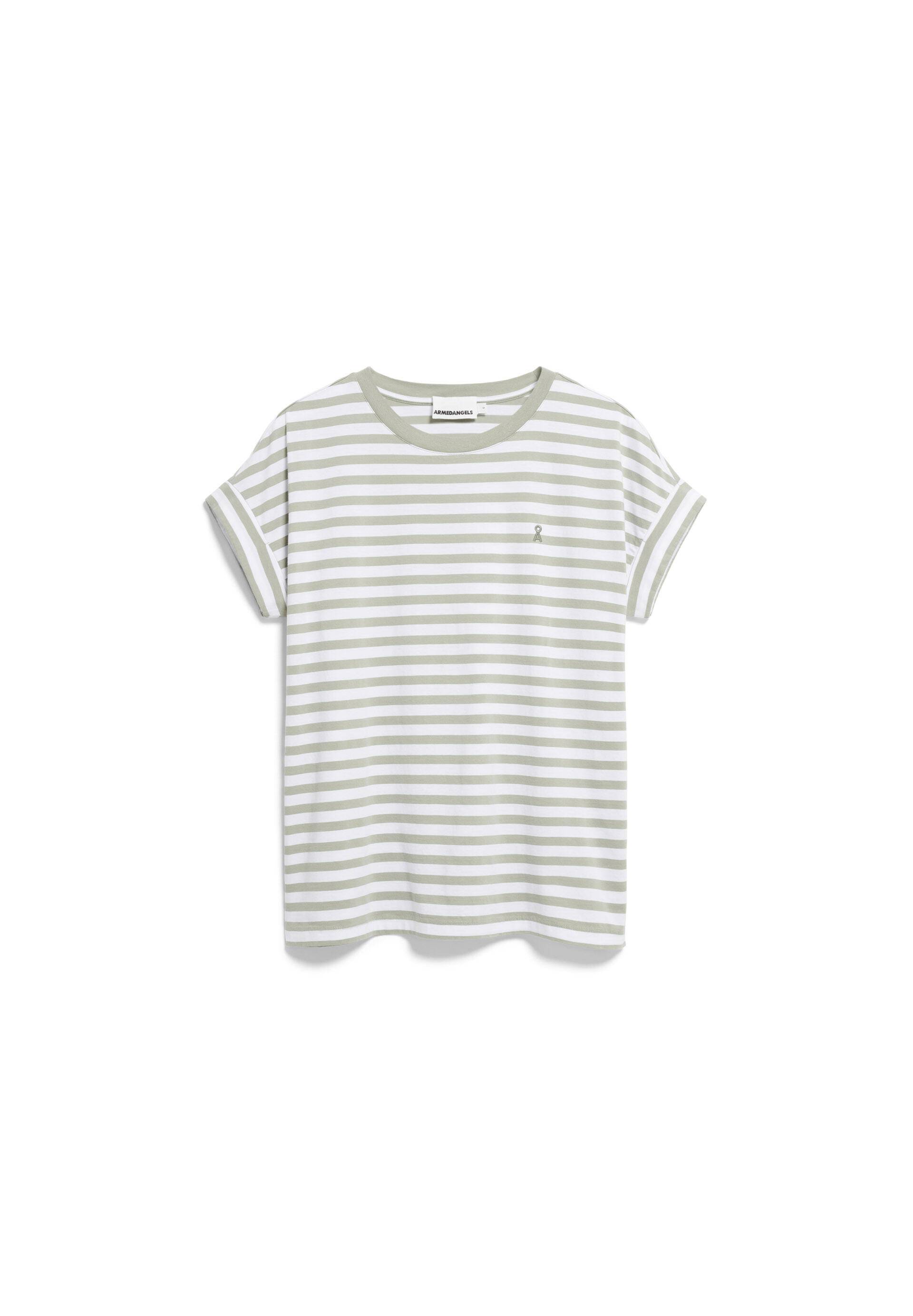 Armedangels - IDAARA STRIPES white-seagreen - Gr. - XS von Armedangels