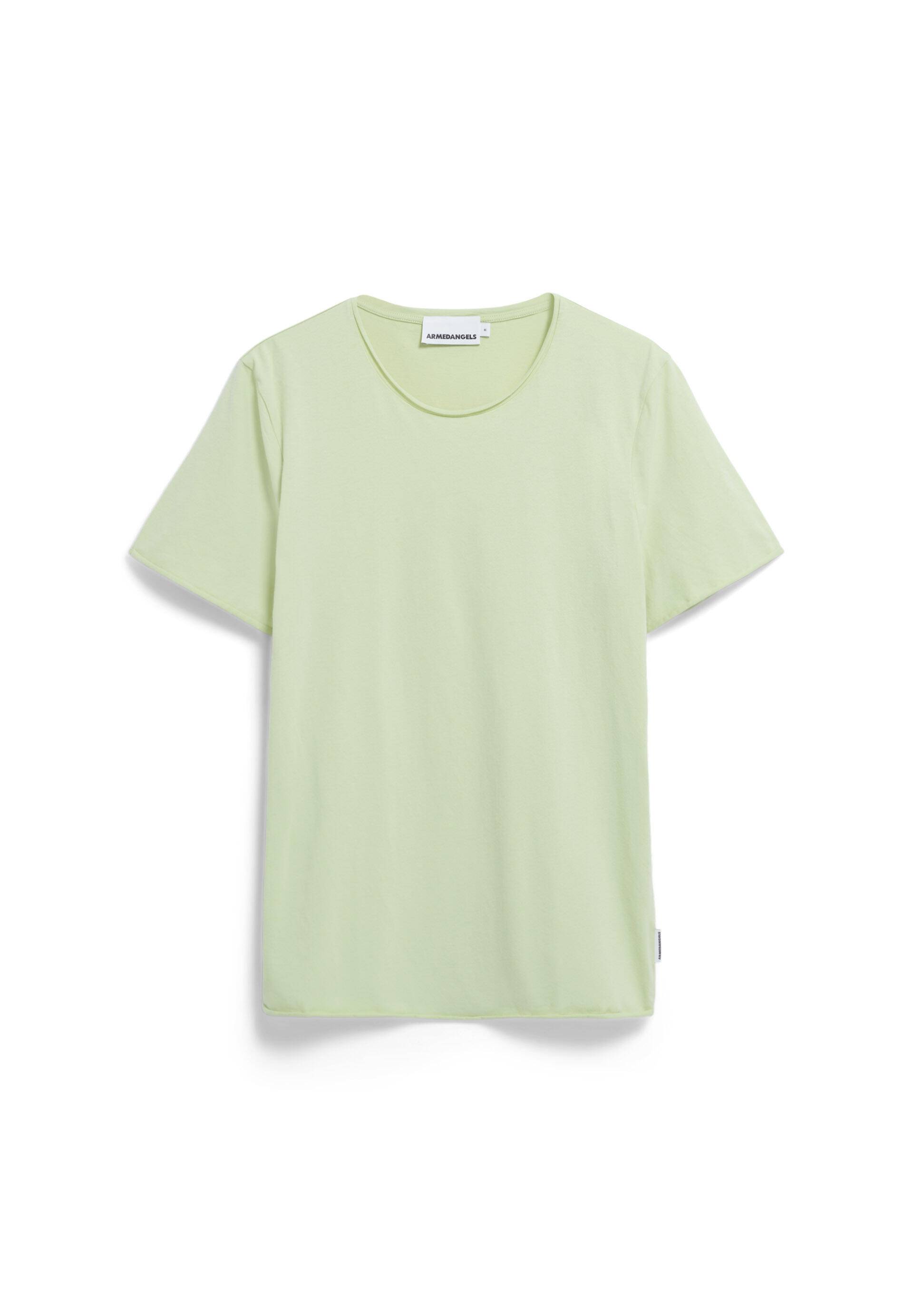 Armedangels - JAAMES BRUSHED T-SHIRT green ash - Gr. - S von Armedangels