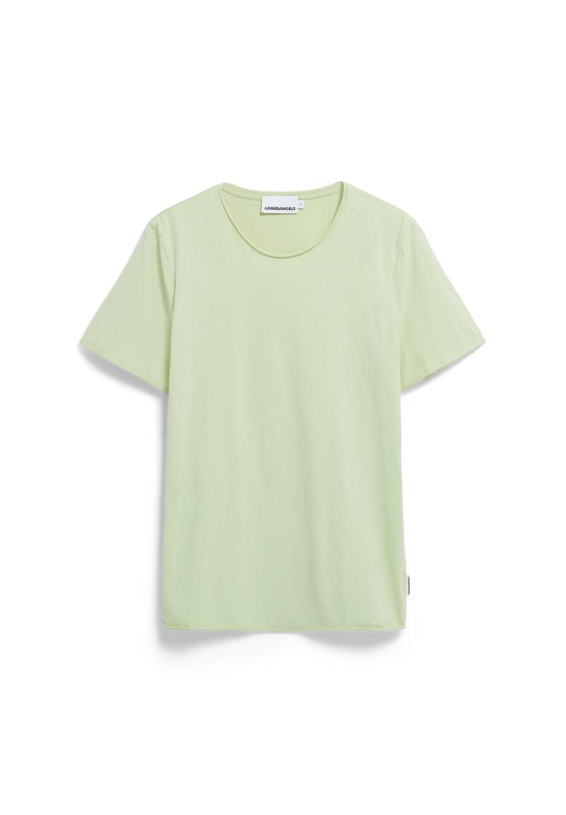 Armedangels - JAAMES BRUSHED T-SHIRT green ash - Gr. - S von Armedangels