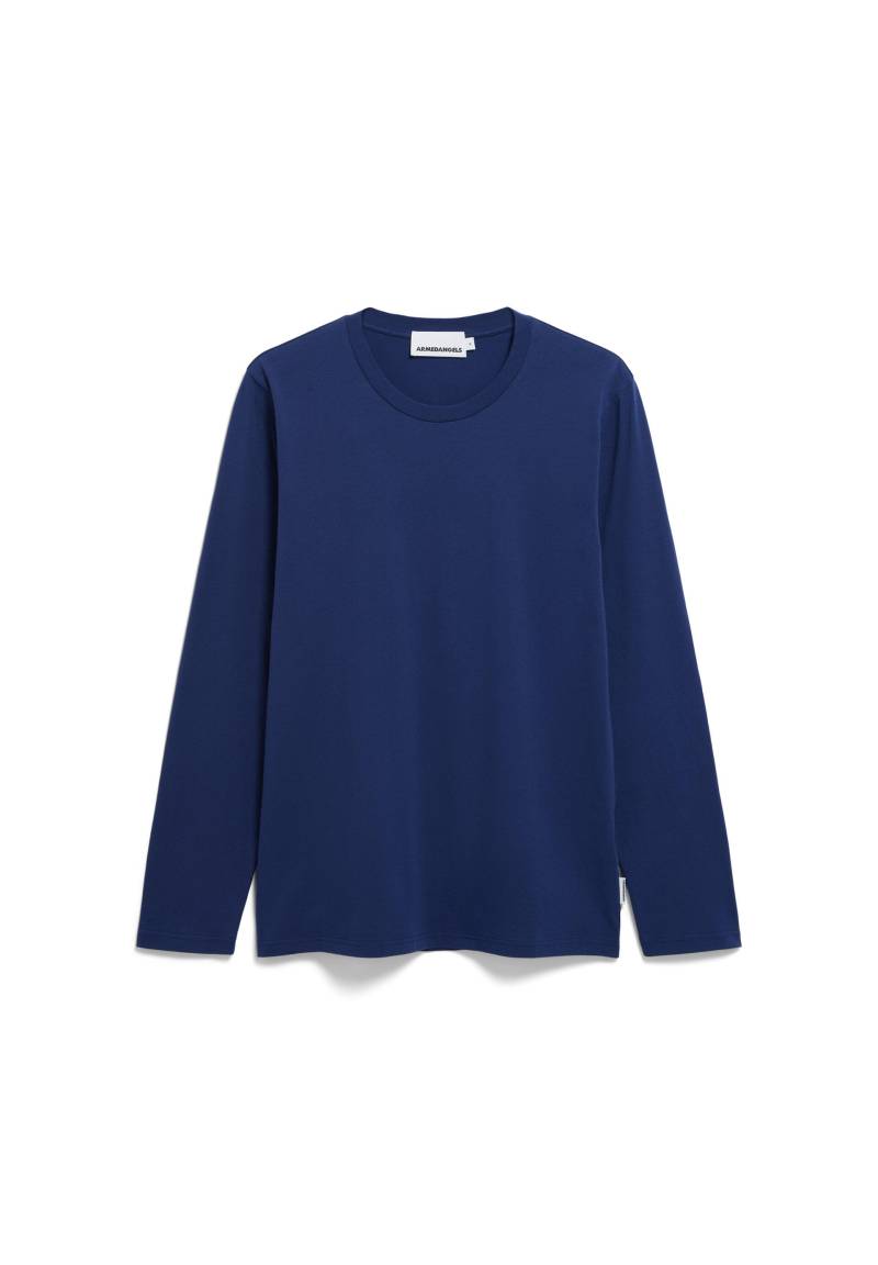 Armedangels - JAAMES LONGSLEEVE blue noon - Gr. - XXL von Armedangels