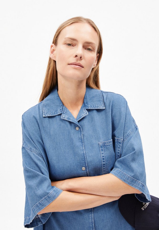 Armedangels Jeanskleid TAMIKAA Jeanskleid aus Bio-Baumwoll Mix Mock-Ausschnitt von Armedangels