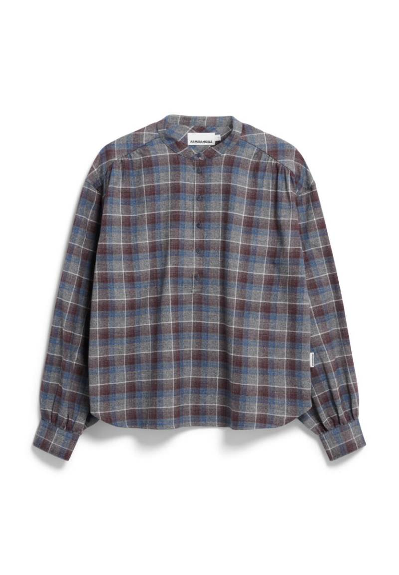 Armedangels - Karobluse - Efinaraa blau/rot - Gr. - M von Armedangels