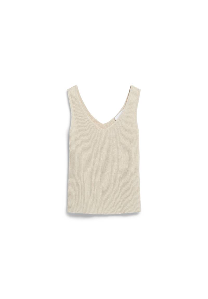 Armedangels - LINEN BLEND KNIT TOP raw white - Gr. - M von Armedangels