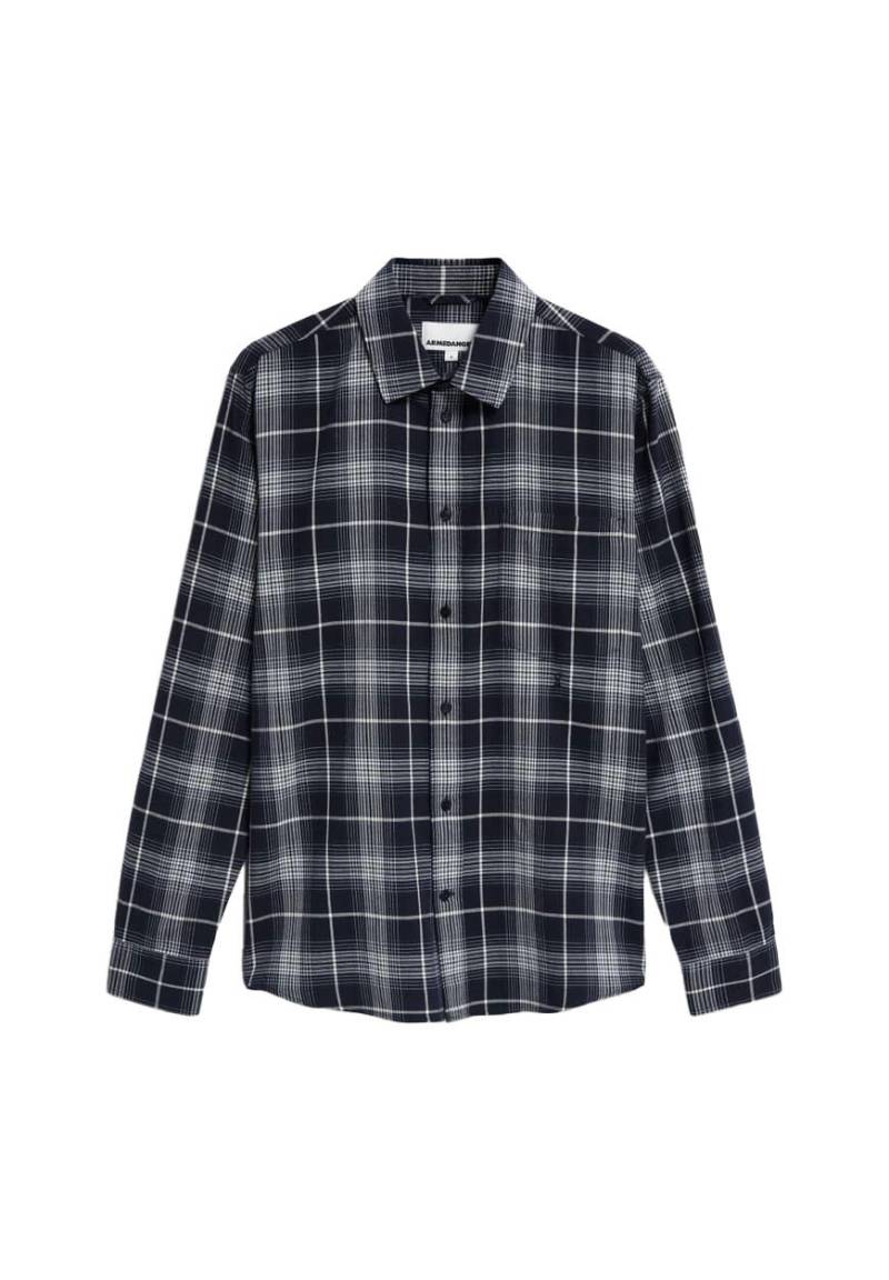 Armedangels - Langarmhemd - Aarnault blau/weiß - Gr. - M von Armedangels