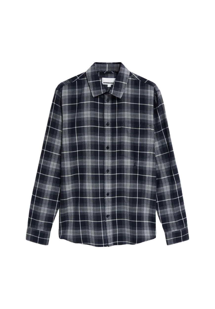 Armedangels - Langarmhemd - Aarnault blau/weiß - Gr. - S von Armedangels