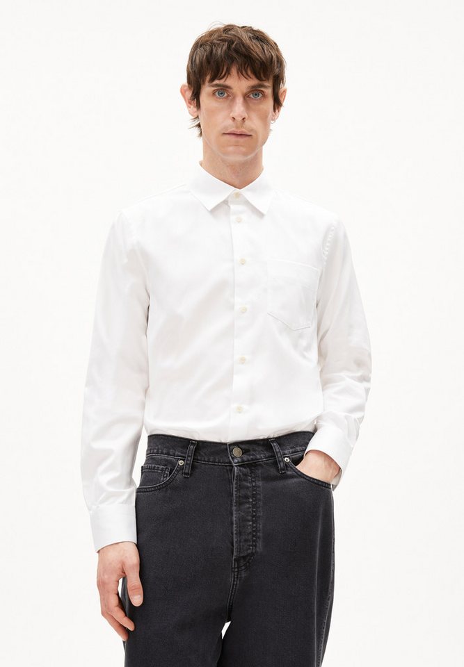 Armedangels Langarmhemd LAARS Longsleeve aus Bio-Baumwolle Regular Fit (1-tlg., Regular Fit) Regular Fit von Armedangels