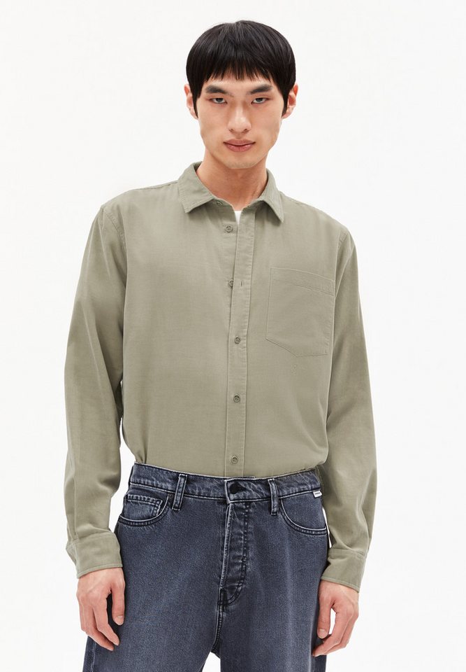 Armedangels Langarmhemd SAAMY Cordhemd aus Bio-Baumwolle (1-tlg., Relaxed Fit) Relaxed Fit von Armedangels