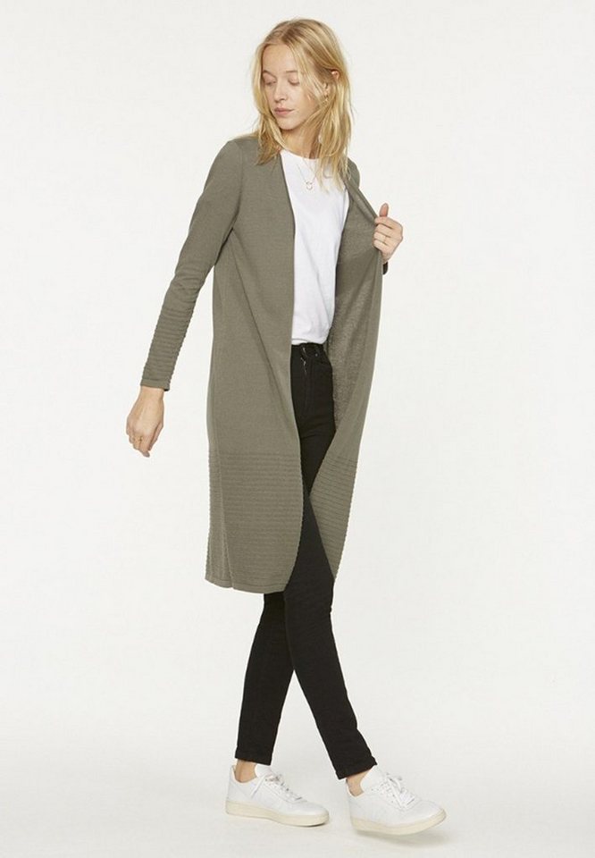 Armedangels Longstrickjacke Lousianne Damen Cardigan lang Weste Bolero Strickjacke Pullover Bio in Unifarbe von Armedangels