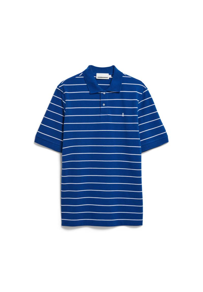 Armedangels - MAARIO STRIPES dynamo blue-broken white - Gr. - XL von Armedangels