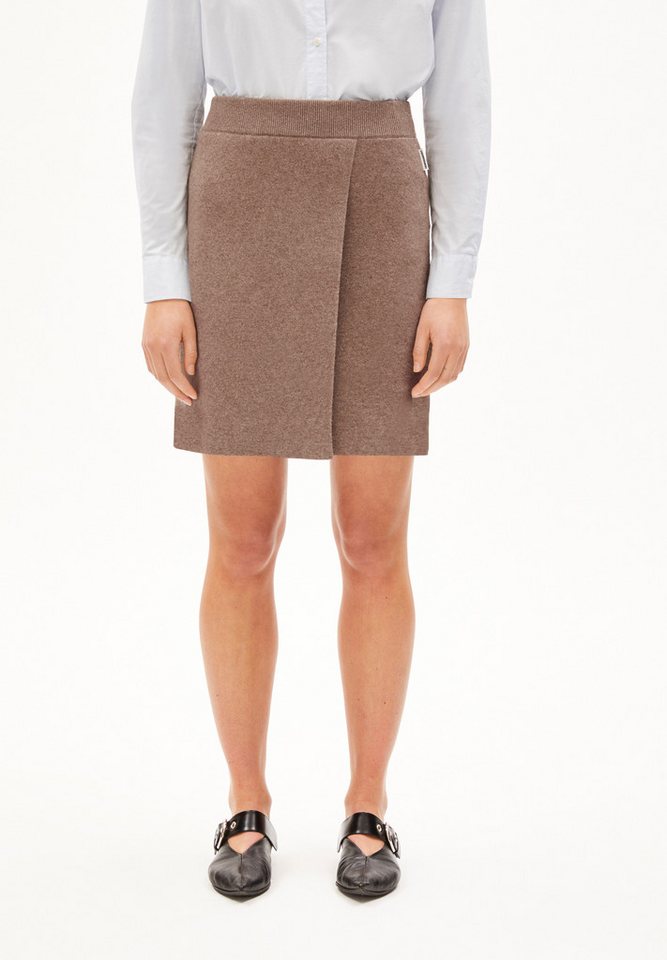 Armedangels Minirock DARLAA Strickrock aus Bio-Woll Mix Regular Fit (1-tlg., Regular Fit) Strickrock aus Bio-Woll Mix von Armedangels