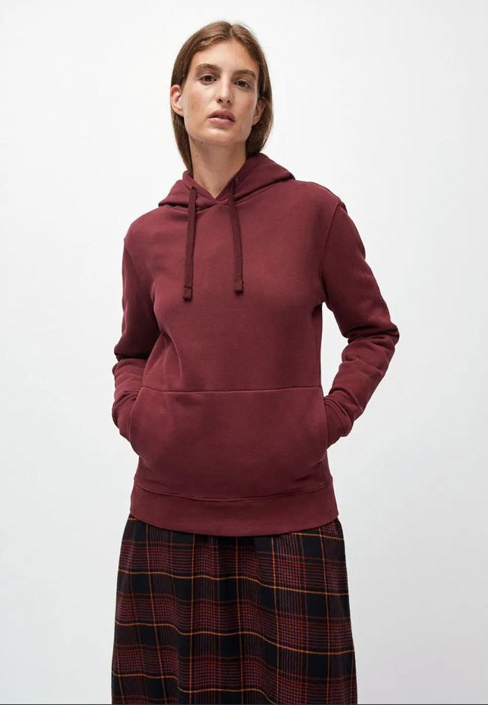 Armedangels Nazaan Fair Fashion Hoodie Port Wine S von Armedangels