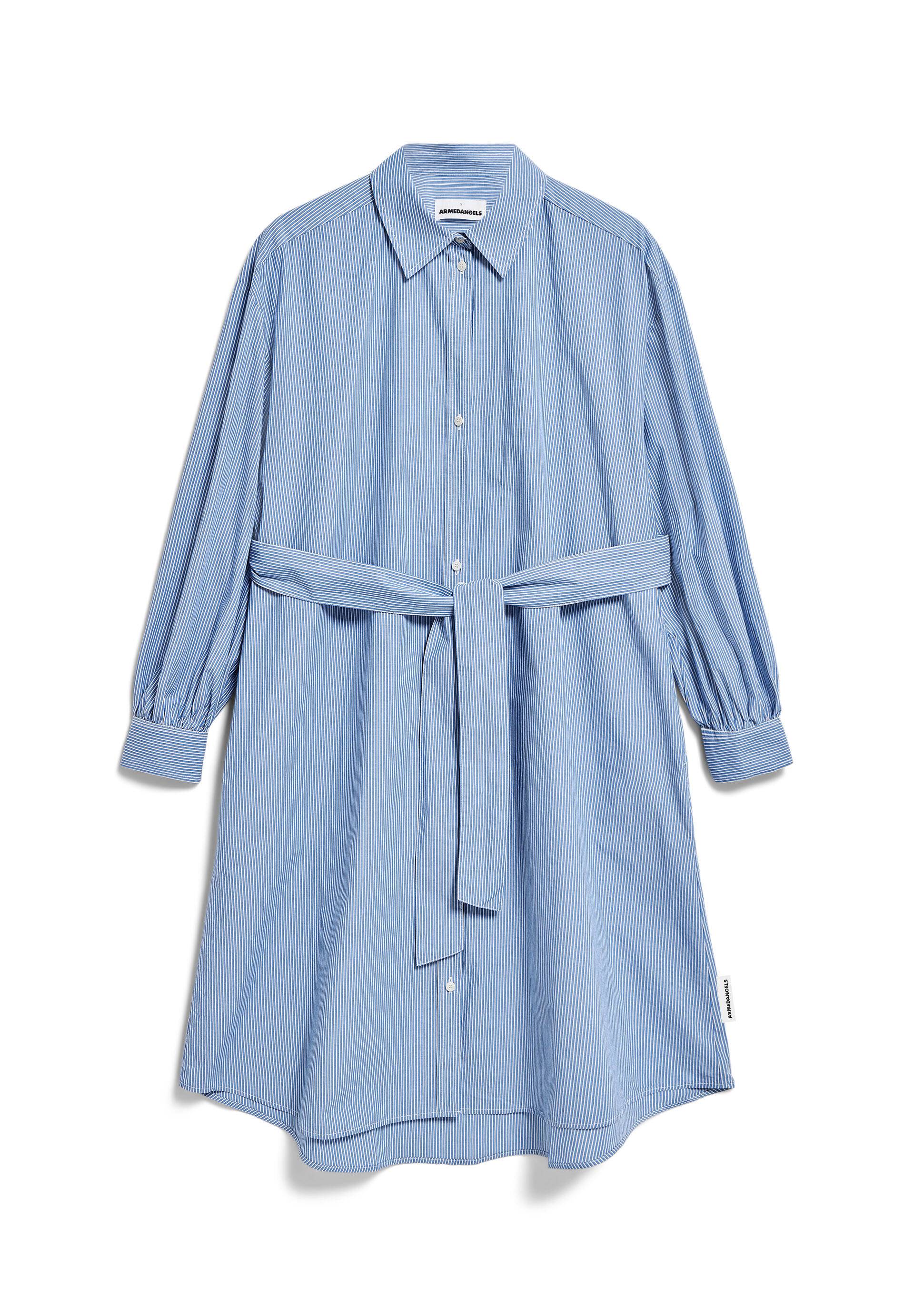 Armedangels - SURIAANA STRIPED warm blue-white - Gr. - S von Armedangels