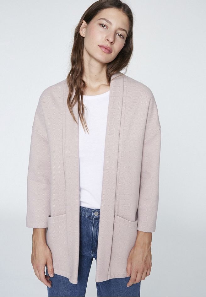 Armedangels Shimena Strickjacke pink/beige L von Armedangels