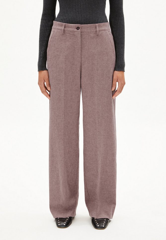 Armedangels Stoffhose LEANDRAA HANDAAS Webhose aus Bio-Baumwoll Mix (Regular Fit) Webhose aus Bio-Baumwoll Mix von Armedangels
