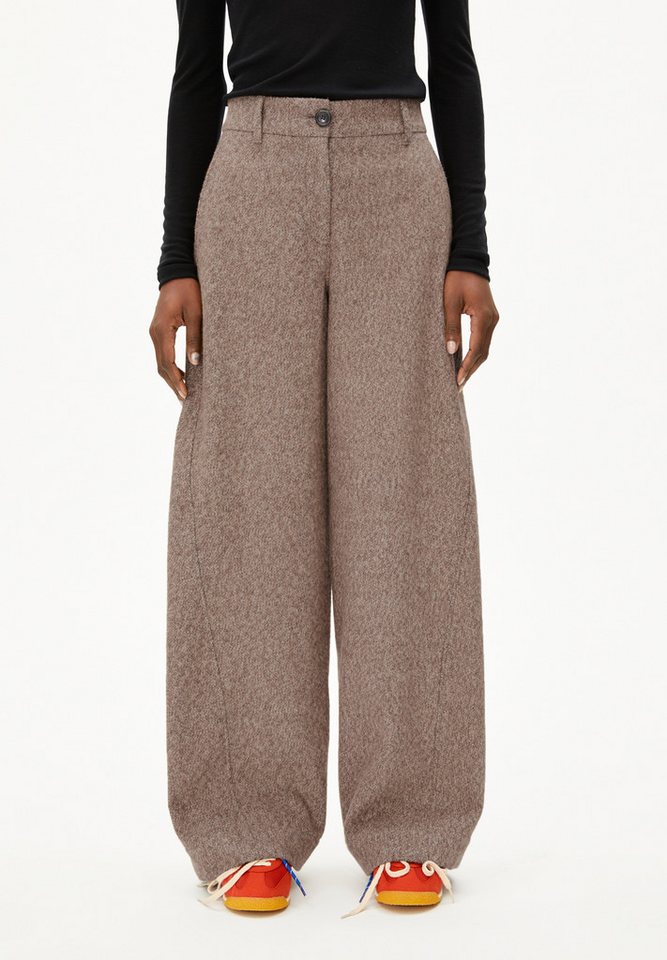 Armedangels Stoffhose NYXAA TWEED Webhose aus Bio-Baumwolle Relaxed Fit (Relaxed Fit) Webhose aus Bio-Baumwolle von Armedangels
