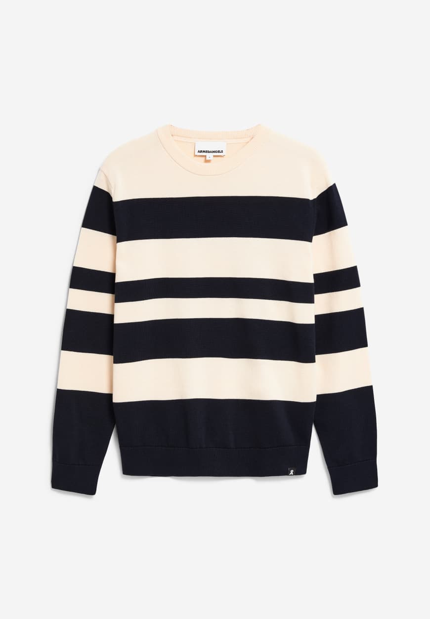 Armedangels - Strickpullover - Graado beige/blau - Gr. - XXL von Armedangels