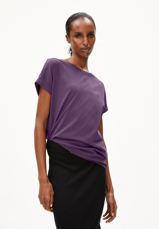Armedangels T-Shirt IDAARA T-Shirt aus Bio-Baumwolle Loose Fit (Loose Fit) Rundhalsausschnitt von Armedangels