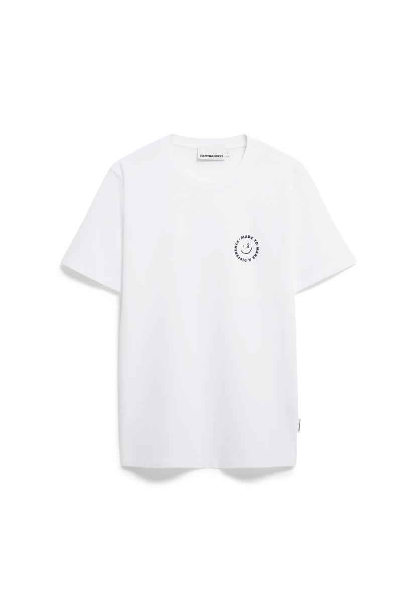 Armedangels - T-Shirt - Jaames Smiley weiß - Gr. - XL von Armedangels