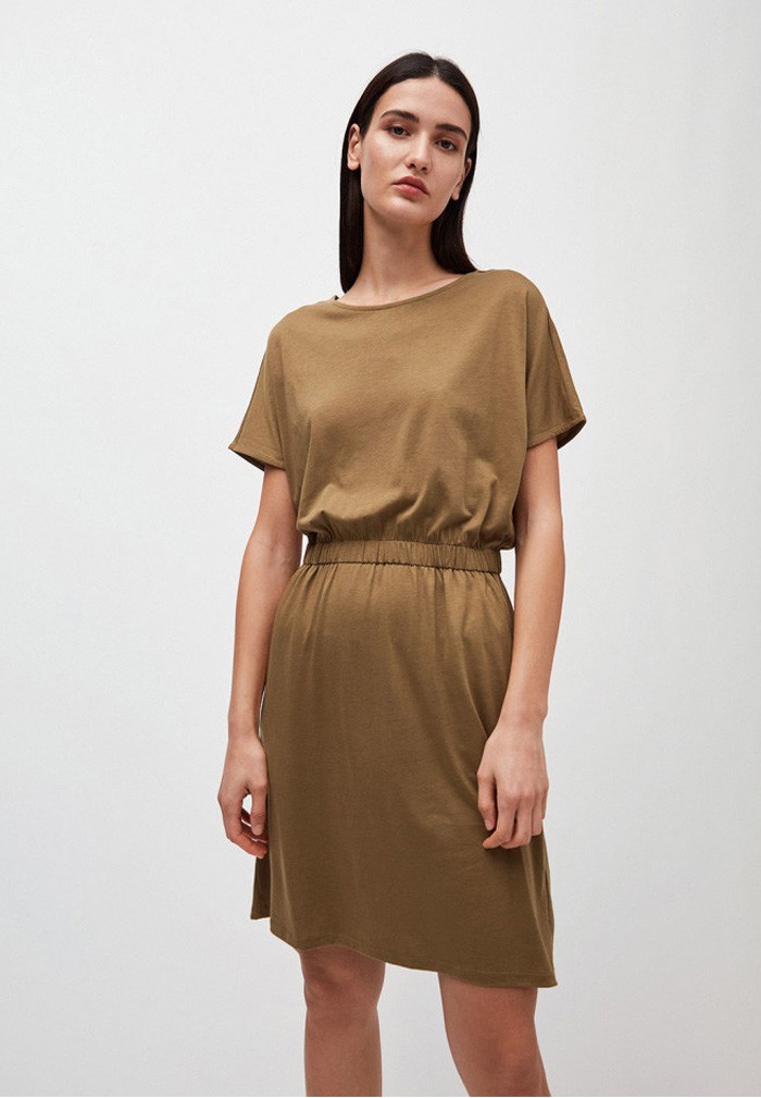 Armedangels Tadinaa veganes Kleid Golden Khaki L von Armedangels