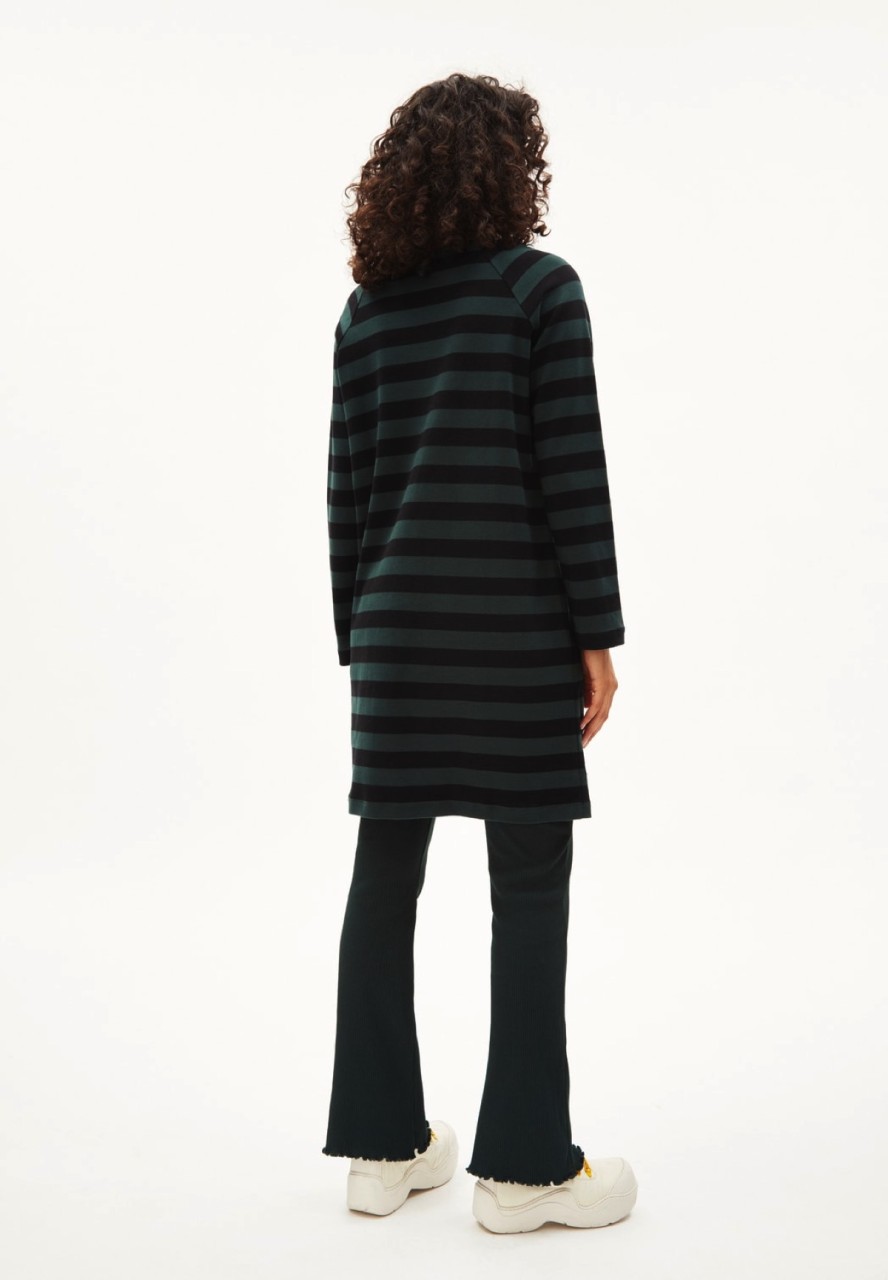 DANIKAA STRIPE | Armedangels | veganes Kleid | dark scara... L von Armedangels