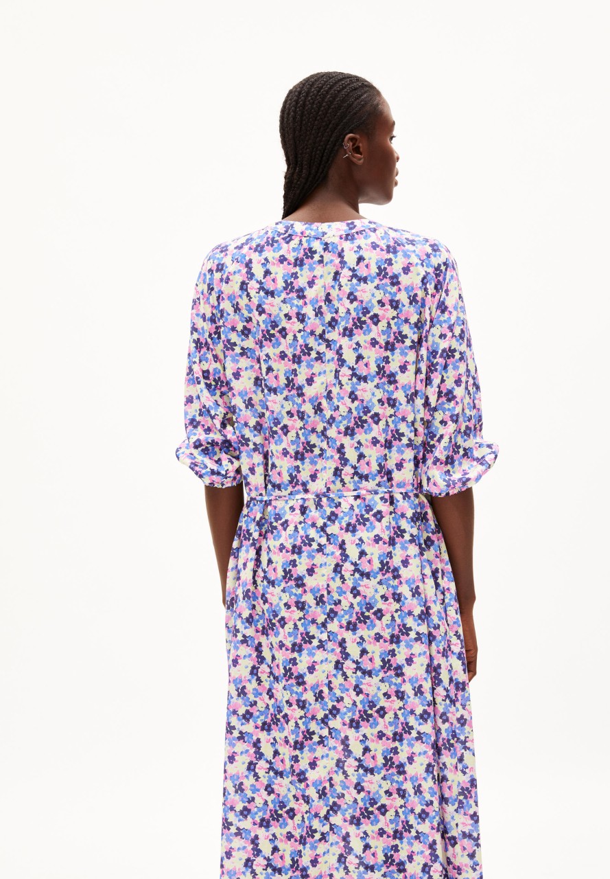 MADITHAA MULTI FLORAL | Armedangels | veganes Kleid | lig... L von Armedangels