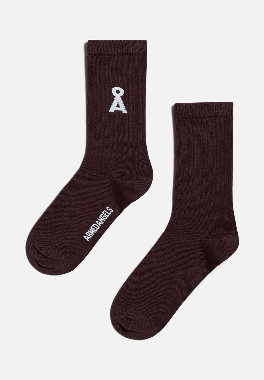 SAAMU BOLD | Armedangels | vegane Socken | dunkel braun 35-38 von Armedangels