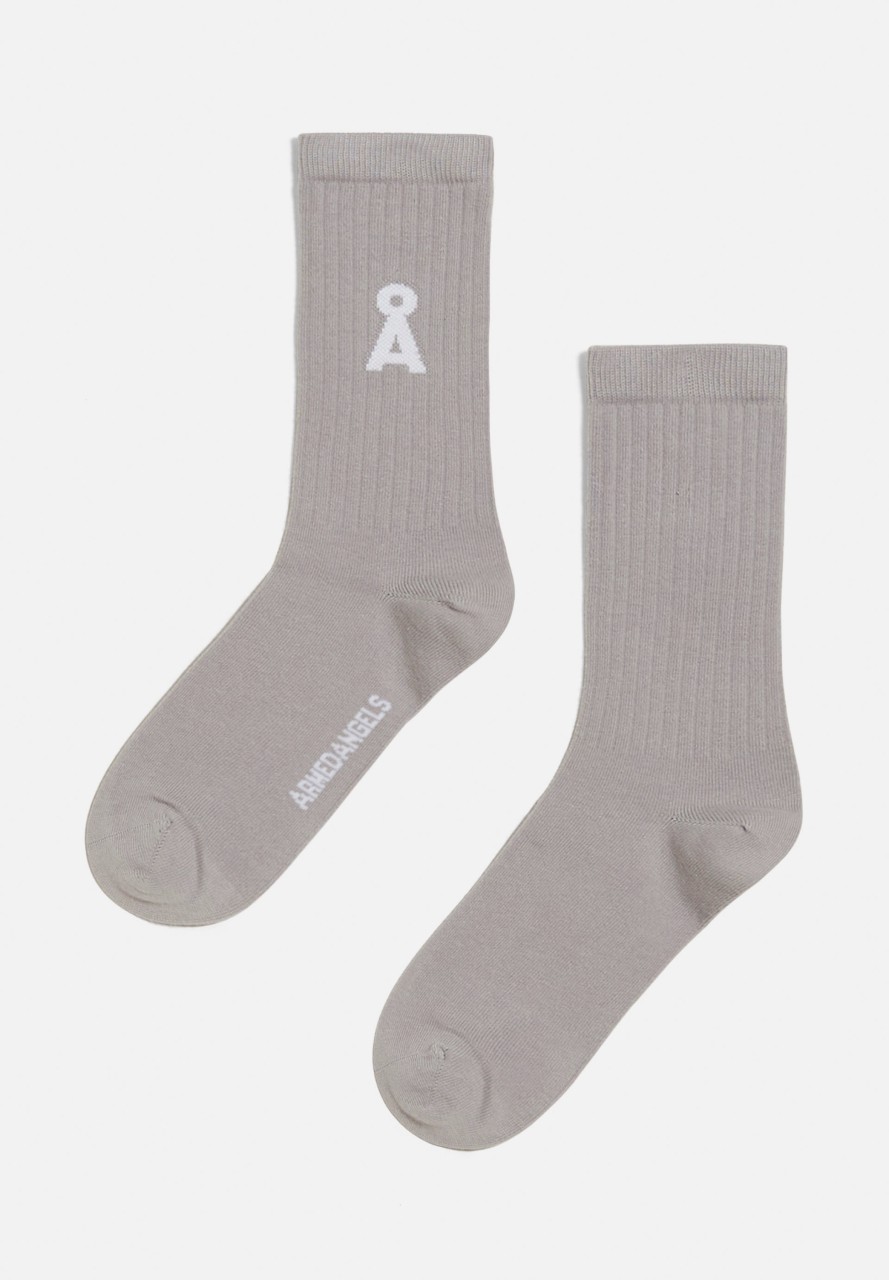 SAAMU BOLD | Armedangels | vegane Socken | hell grau 35-38 von Armedangels