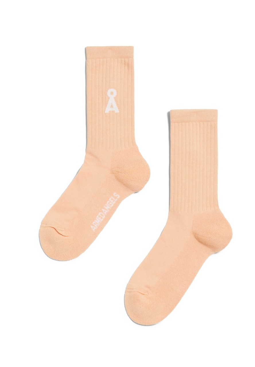 SAAMU BOLD | Armedangels | vegane Socken | pompero - koralle 39-42 von Armedangels