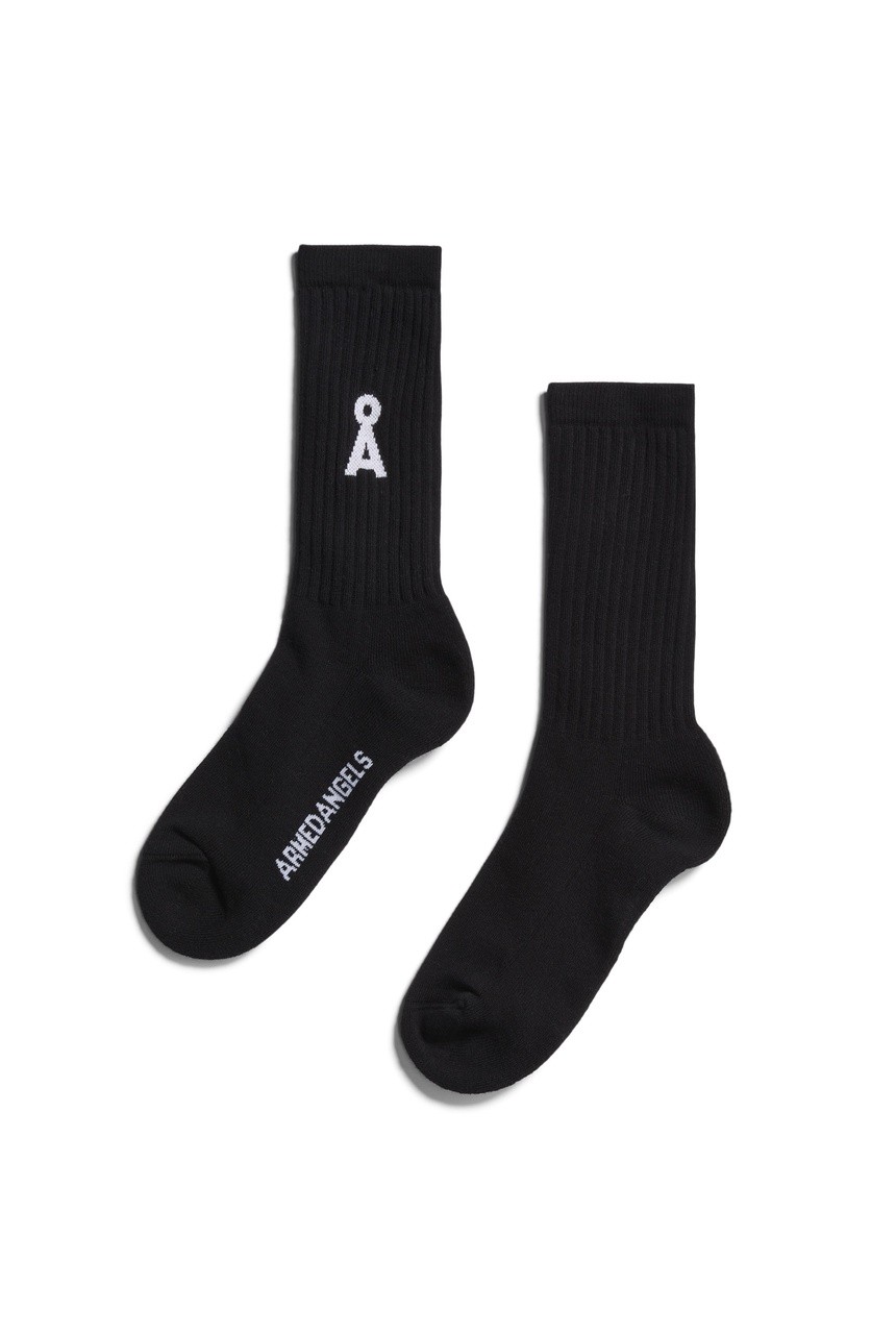 SAAMUS BOLD | Armedangels | vegane Socken | black 35-38 von Armedangels