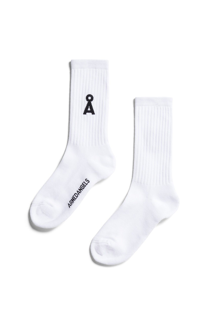 SAAMUS BOLD | Armedangels | vegane Socken | white 35-38 von Armedangels