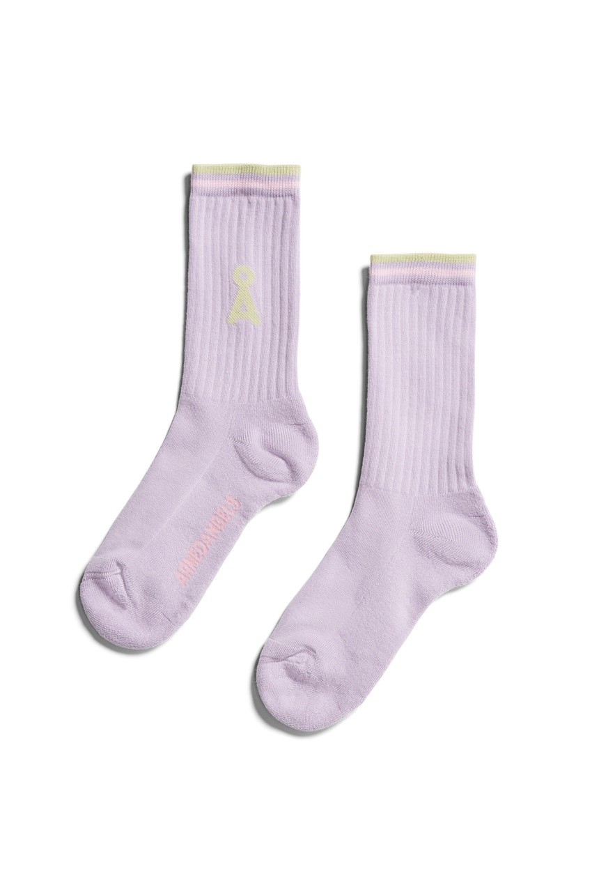 SAAMUS STRIPES | Armedangels | vegane Socken | lavender l... 39-42 von Armedangels