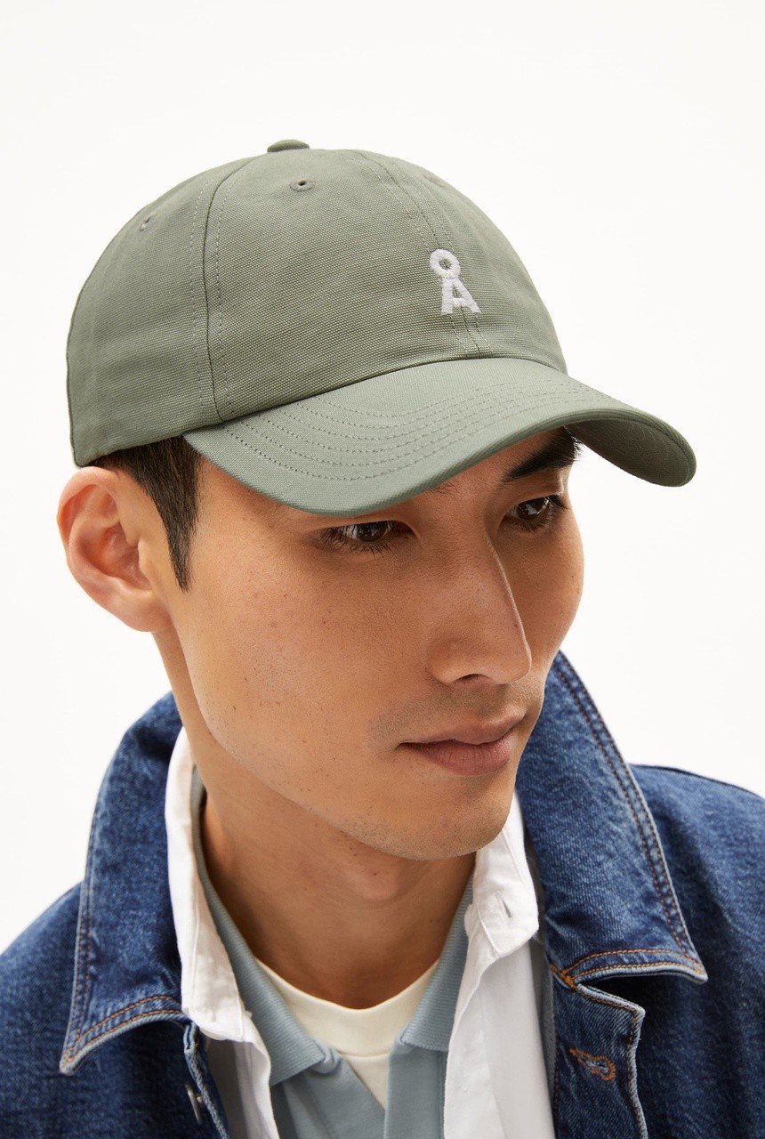 YENAAS BOLD | Armedangels | vegane Cap | grey green | One... von Armedangels