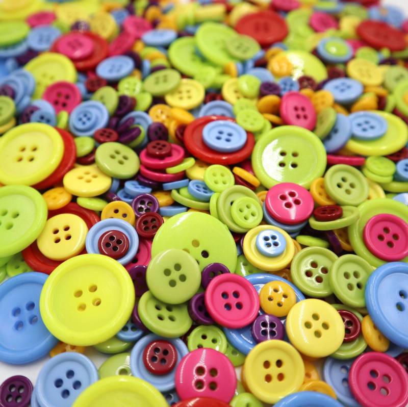 Armena Manschettenknöpfe 900/600 Stück Bunte Knöpfe für Basteln Nähen DIY in verschiedene Größe von Armena