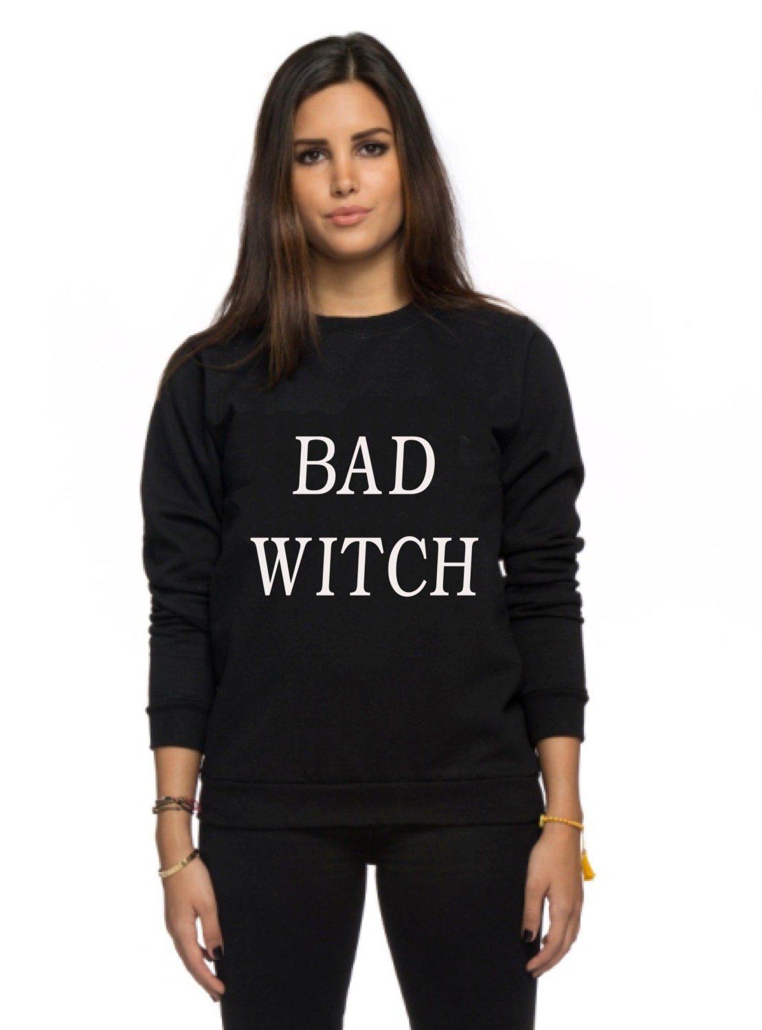 Bad Witch Halloween Hexe Kostüm Sweatshirt Oversized Pullover Bad Witch Halloween Hexe Kostüm Sweatshirt Oversized Pullover von ArmiTee