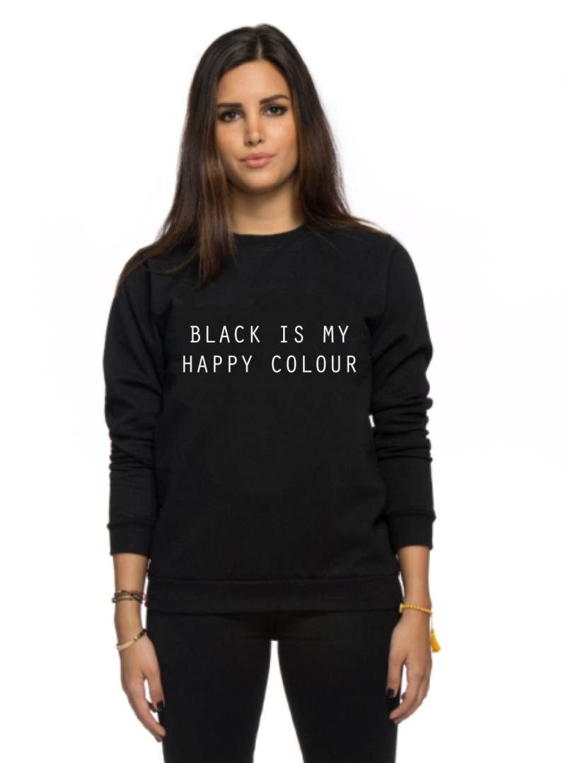 Schwarz Ist Meine Glückliche Farbe Sweatshirt Tumblr Blogger Instagram Shirt Schwarz Ist Meine Glückliche Farbe Sweatshirt Tumblr Blogger Instagram Shirt von ArmiTee