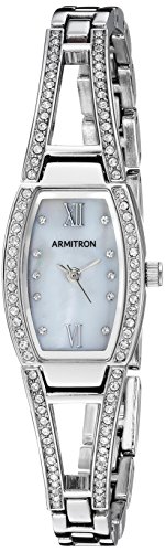 Armitron Damen-Armbanduhr mit echtem Kristallakzent, 75/3531MPSV von Armitron