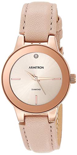 Armitron Damen analog Japanisches Quarzwerk Uhr mit Leder Armband 086702582037 von Armitron