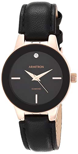 Armitron Damen analog Japanisches Quarzwerk Uhr mit Leder Armband 086702590728 von Armitron