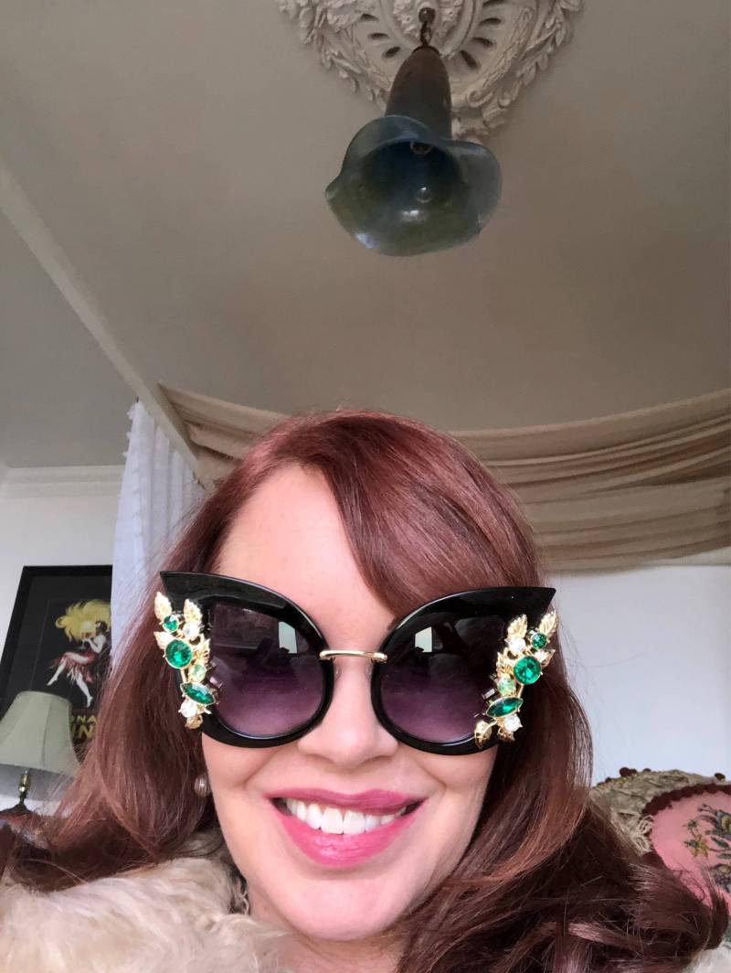 Vintage Inspiriert Juwelkatze Auge Sonnenbrille von ArmoireChiChi