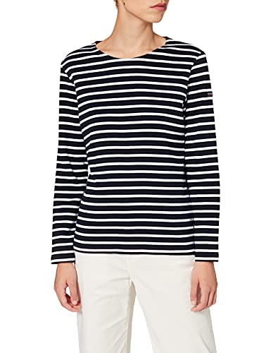 Armor Lux Damen T-Shirt Gestreift, Mehrfarbig (bi8 Rich Navy/Mehrfarbig), 46 (Herstellergröße: 5) von Armor Lux