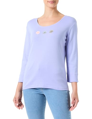 Armor Lux Damen 3/4-Arm T-Shirt, Lavendelblau, Serie Shell, XXX-Large von Armor Lux