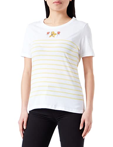 Armor Lux Damen Kurzärmliges Matrosen-Set Pullover, Weiß/Grapefruit Trio FL, 32 von Armor Lux