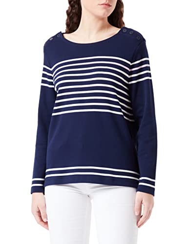 Armor Lux Damen Langärmlig Pullover, Seal/Natur/Peony, S EU von Armor Lux