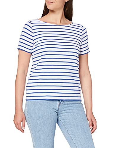 Armor Lux Damen Marinière hoëdic Héritage Femme T-Shirt, Weiß (Dw5 Blanc/Etoile Dw5), 44 (Herstellergröße: 5) von Armor Lux