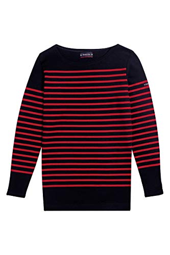 Armor Lux Damen Matrosenshirt Amiral aus Dicke Baumwolle T-Shirt, Multicolore (Ii9 Rich Navy/Braise Ii9 Rich Navy/Braise), 38 von Armor Lux