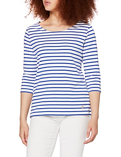 Armor Lux Damen Marinière Guerande Héritage Femme T-Shirt, Mehrfarbig (Weiß Dw5 Weiß/Stern Weiß Dw5 Weiß/Stern), 40 (Herstellergröße: 3) von Armor Lux